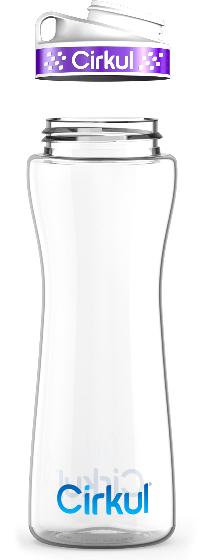 Custom 22oz. Plastic Bottle & Comfort Grip Lid PES7