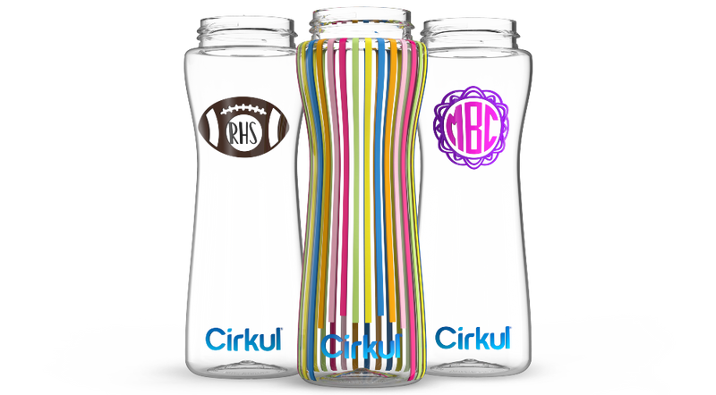 Custom 22oz. Plastic Bottle & Comfort Grip Lid PES7