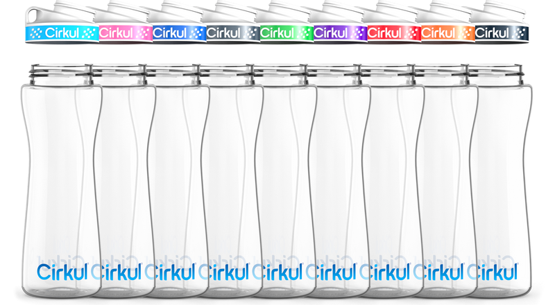 Custom 22oz. Plastic Bottle & Comfort Grip Lid PES7