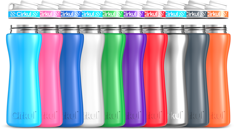 Custom 22oz. Stainless Steel Bottle & Comfort Grip Lid IV6L