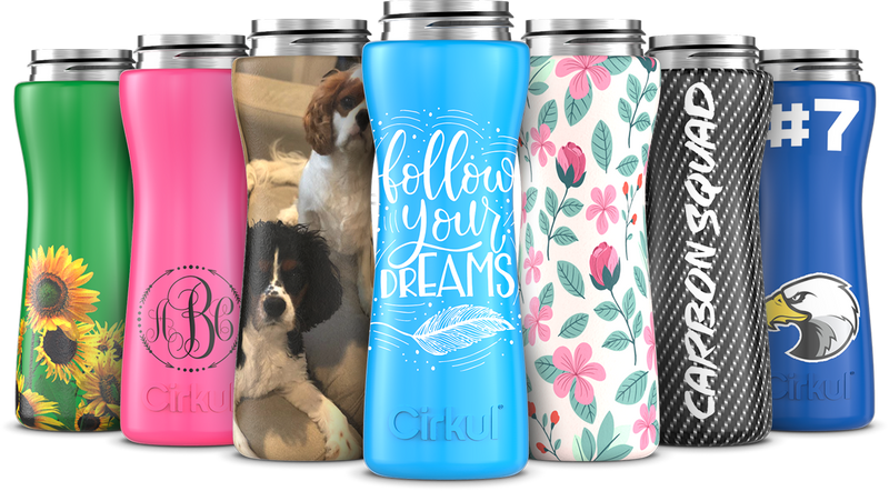Custom 22oz. Stainless Steel Bottle & Comfort Grip Lid IV6L