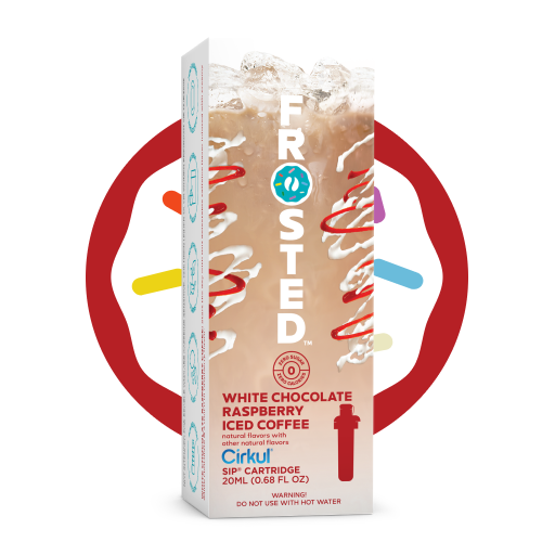 Frosted White Chocolate Raspberry Iced Coffee EHPD